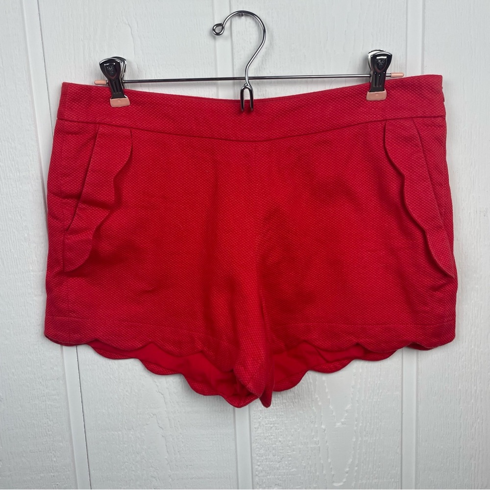 Alice Hope Textured Scallop Hem Shorts Size 6
